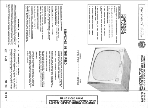 13-G-193 Code 280-5 Ch= 21T31; Firestone Tire & (ID = 2261531) Televisión