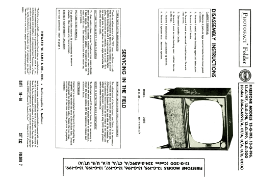 13-G-195 Code 334-5-A59U/A ; Firestone Tire & (ID = 1924589) Television