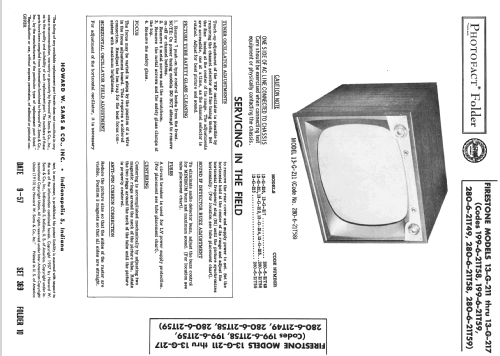 13-G-212 Code 280-6-21T58; Firestone Tire & (ID = 2428948) Television