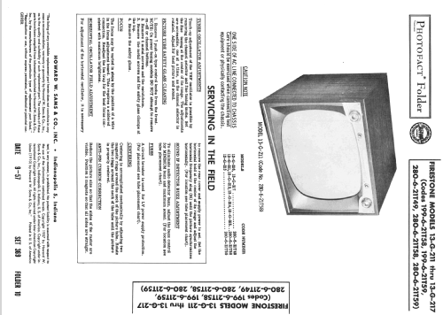13-G-216 Code 280-6-21T49; Firestone Tire & (ID = 2429006) Television