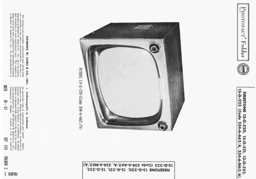 13-G-223 Code 334-6-A62/A ; Firestone Tire & (ID = 2453653) Televisore