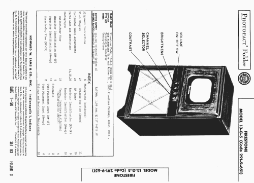13-G-5 Code= 291-9-651; Firestone Tire & (ID = 1567490) Televisore