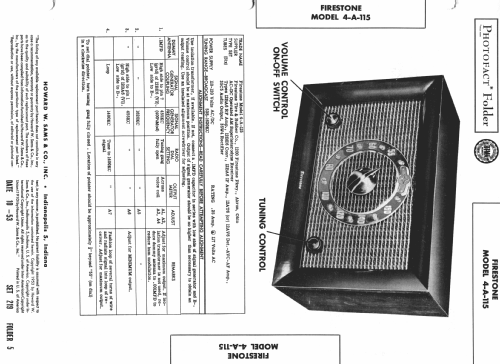 4-A-115 Code 120-3-326; Firestone Tire & (ID = 981967) Radio