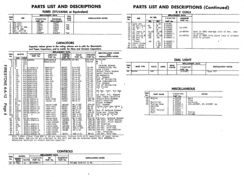 4-A-12 'The Narrator' Code= 213-8-8370; Firestone Tire & (ID = 1420597) Radio