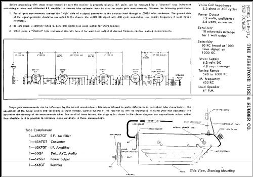 4-B-31 'The Roamer' ; Firestone Tire & (ID = 285346) Car Radio