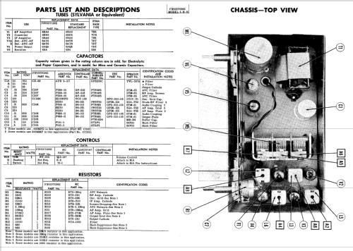 4-B-61 1951 Chevrolet; Firestone Tire & (ID = 567668) Car Radio