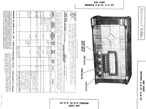 Air Chief 4-A-22 'Adam' Code 5-5-9001B; Firestone Tire & (ID = 618080) Radio