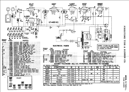 S7393-1 Code A-400; Firestone Tire & (ID = 721326) Radio