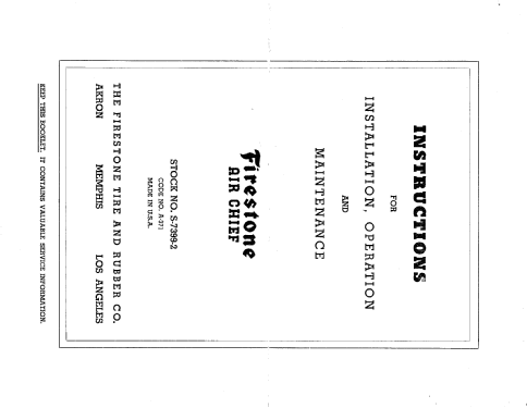 S7399-2 Code A-371; Firestone Tire & (ID = 1661220) Radio