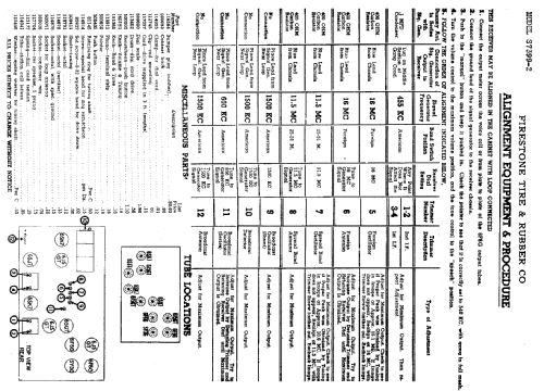 S7399-2 Code A-371; Firestone Tire & (ID = 722314) Radio