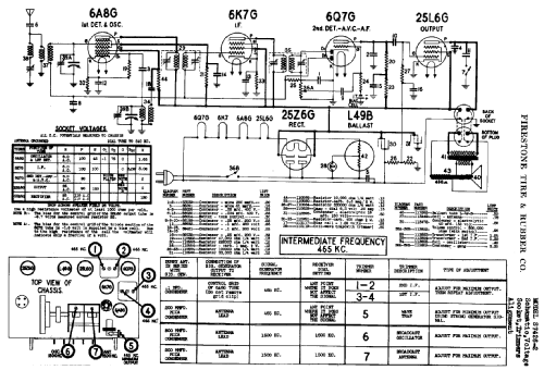 S7426-2 Ch= R-312; Firestone Tire & (ID = 720842) Radio