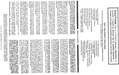 200-T; Fisher Radio; New (ID = 1409589) Radio