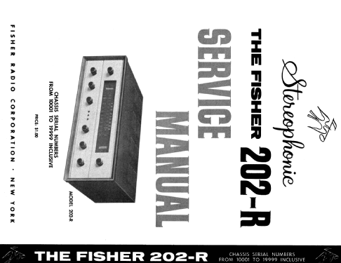 Wideband FM-AM Tuner 202-R; Fisher Radio; New (ID = 108081) Radio