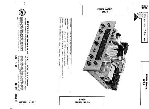 500-S ; Fisher Radio; New (ID = 1602582) Radio