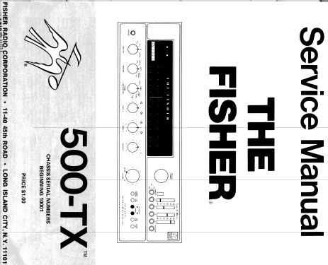 500-TX; Fisher Radio; New (ID = 1268244) Radio