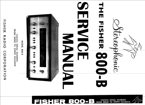 Wide-Band Multiplex Receiver 800-B; Fisher Radio; New (ID = 970732) Radio