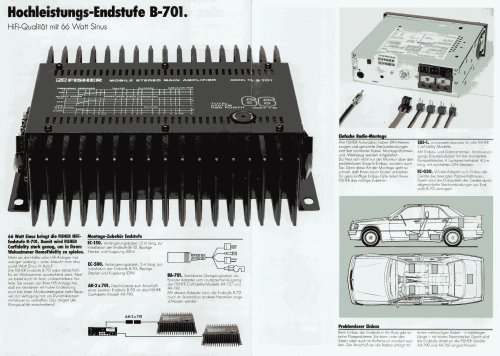Mobile Stereo Main Amplifiier B-701; Fisher Radio; New (ID = 2079048) Ampl/Mixer