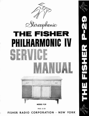 Philharmonic IV Model P-29 Ch= 290-T; Fisher Radio; New (ID = 3125375) Radio
