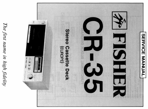 Studio Standard Stereo Cassette Deck CR-35; Fisher Radio; New (ID = 1895306) Ton-Bild