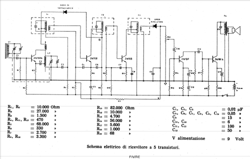 5 Transistori; Fivre - tubes; (ID = 650103) Radio