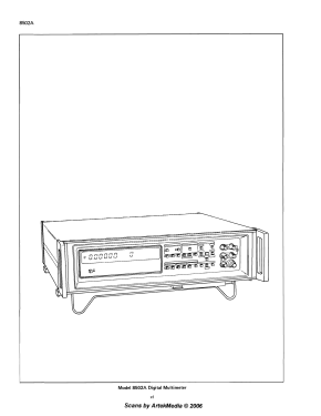 Digital Multimeter 8502A; Fluke, John, Mfg. Co (ID = 2949903) Equipment