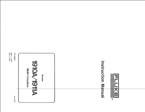 Multi Counter 1910A; Fluke, John, Mfg. Co (ID = 1713674) Ausrüstung