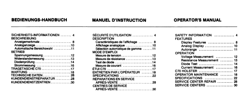 Digital Multimeter 73; Fluke, John, Mfg. Co (ID = 1338435) Equipment