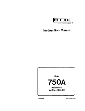 Reference Voltage Divider 750A; Fluke, John, Mfg. Co (ID = 2950658) Equipment