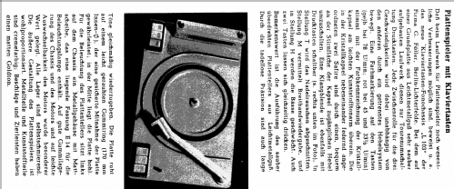 Klaviertasten-Fonochassis L 103; Föller, Georg; (ID = 2510879) Sonido-V