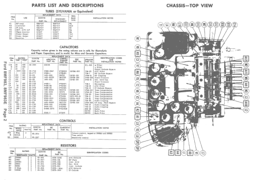 8ML985 ; Ford Motor Co. (ID = 1567535) Car Radio
