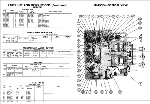 Ford 1CF743-1 Ch= 1A-18805-B; Ford Motor Co. (ID = 568829) Car Radio