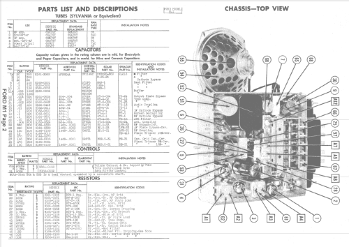M-1 Ch= 8A-18805A; Ford Motor Co. (ID = 1401945) Car Radio