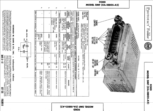 OMF Ch= OA-18805-A2; Ford Motor Co. (ID = 568917) Car Radio