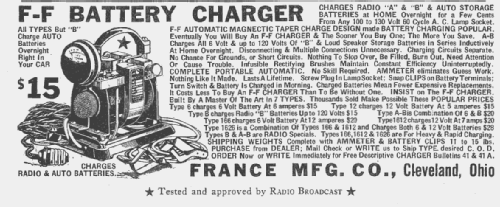 Full Wave Rectifier F-F Type 6; France, Mfg. Co., (ID = 1704166) Aliment.