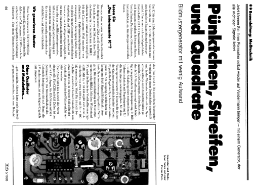 Bildmustergenerator ELO 5/1983 ; Franzis Verlag, (ID = 2498295) Equipment