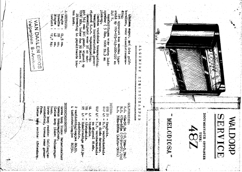 Melodiosa 48Z; Waldorp, N.V. Ned. (ID = 230652) Radio