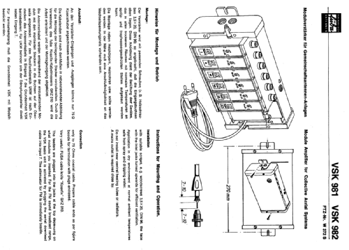 Modul-Verstärker VSK 982; Fuba, Hans Kolbe; (ID = 1152323) Ampl. HF