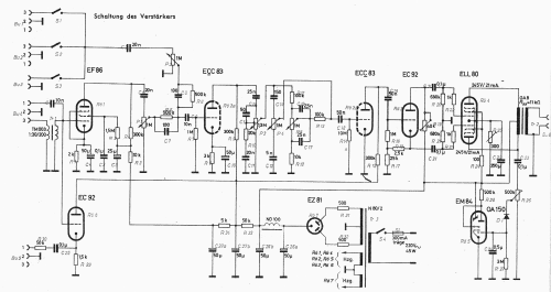 Nachhall-und-Mischverstärker Diwefon 760 H; Funk-Technik, Labor (ID = 1166368) Ampl/Mixer