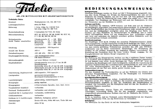 Fidelio ; Funk- und (ID = 845116) Radio