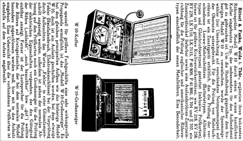 Einheitsprüfgerät Radiomechanik W10; Funke, Max, Weida/Th (ID = 1888624) Equipment