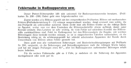 Einheitsprüfgerät Radiomechanik W10; Funke, Max, Weida/Th (ID = 2043381) Ausrüstung