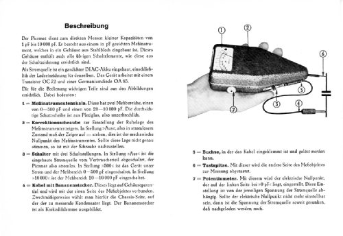 Picomat ; Funke, Max, Weida/Th (ID = 1319802) Ausrüstung