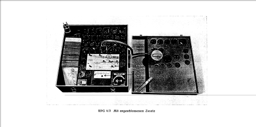 Röhrenprüfgerät RPG4/3 124-1415 A-3; Funke, Max, Weida/Th (ID = 57177) Ausrüstung