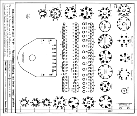 Röhrenprüfgerät W19; Funke, Max, Weida/Th (ID = 57279) Equipment