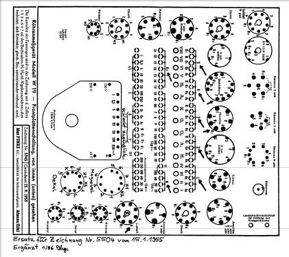 Röhrenprüfgerät W19; Funke, Max, Weida/Th (ID = 57285) Equipment