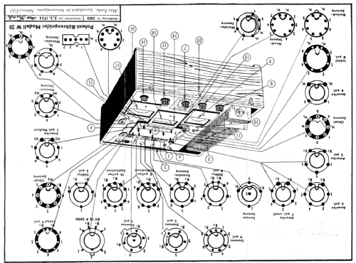 Röhrenprüfgerät W20 - S/N 27001 - 27030; Funke, Max, Weida/Th (ID = 2302712) Equipment