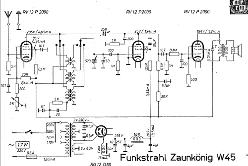 Zaunkönig W45; Funkstrahl-Ges. für (ID = 1049804) Radio