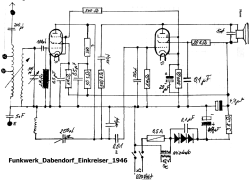 Einkreiser ; Funkwerk Dabendorf (ID = 1961317) Radio