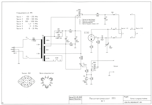 Resonanzmesser RM I 4313.2A1; Funkwerk Dabendorf (ID = 2792998) Ausrüstung