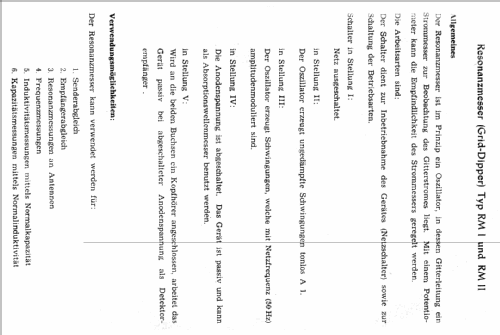 Resonanzmesser RM II ; Funkwerk Dabendorf (ID = 435044) Equipment